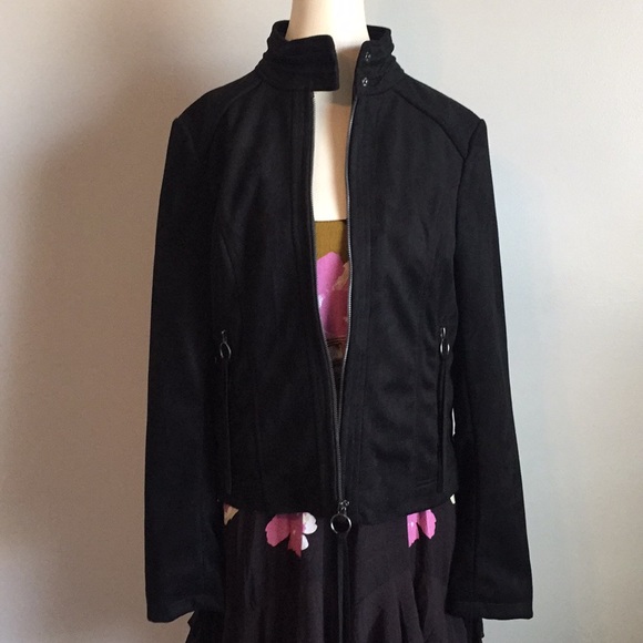 Medium RACHEL Rachel Roy Vegan Fringe Suede Jacket - Picture 2 of 9